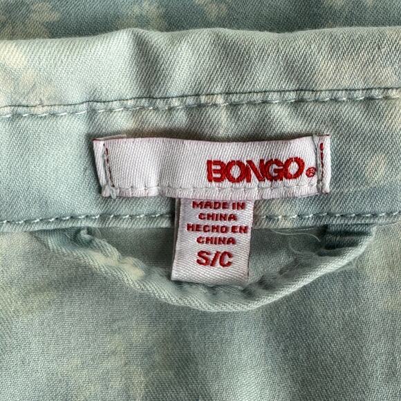 Bongo Small Light Floral Western Style Denim Shirt - Picture 4 of 7